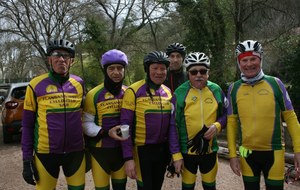 LA PRIMAVERA 100KMS,Contrôle ravito CABASSE,Christian,Georges,Gerard,Georges,Daniel.
